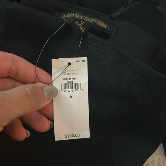 Banana Republic strapless crepe MIDI dress - Picture 4 of 8